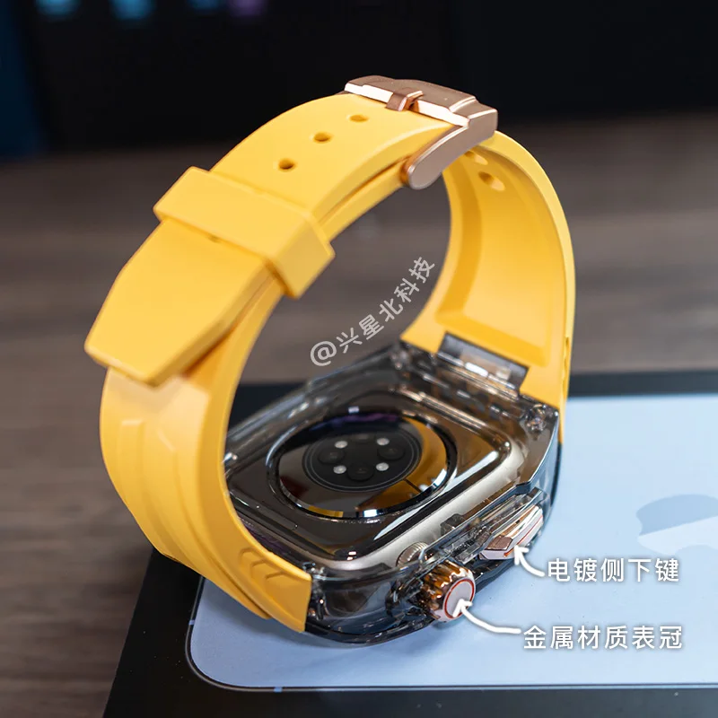 透明透视冰川保护壳套件适用于苹果手表AppleWatch