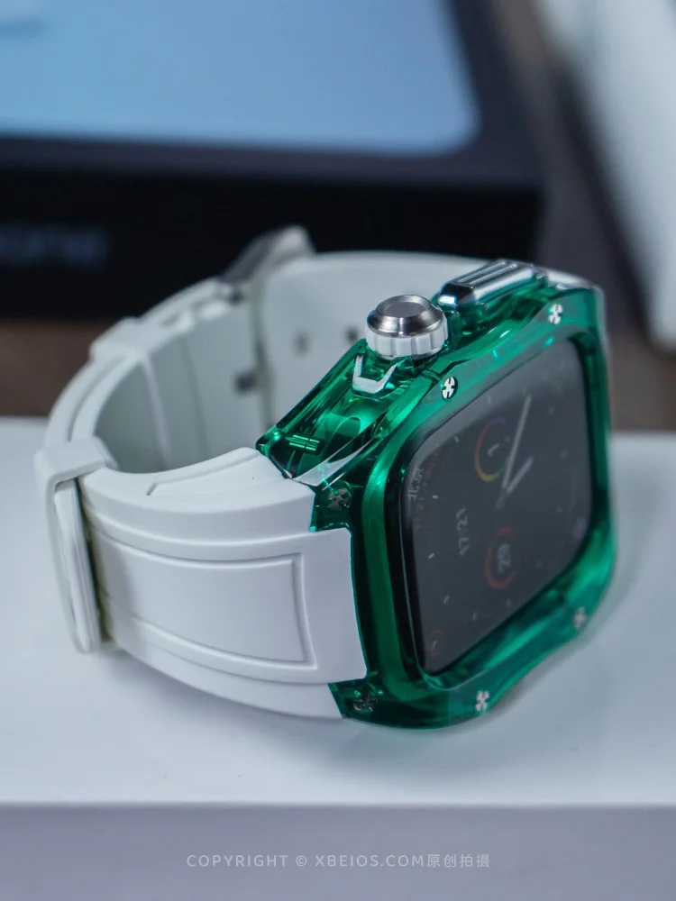 高级冰绿半透明冰川保护壳适用于苹果手表AppleWatch 型号XBEIOS-0520