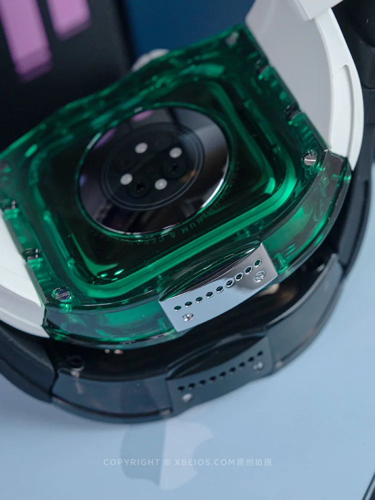 高级冰绿半透明冰川保护壳适用于苹果手表AppleWatch 型号XBEIOS-0520